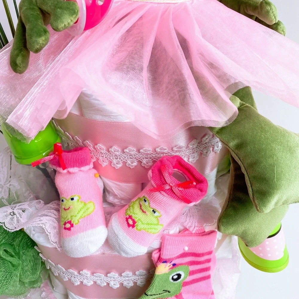 Frog Diaper Cake